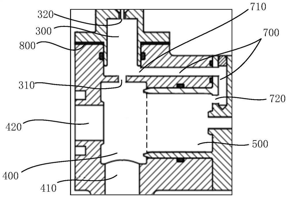 Combination valve, rocket engine and carrier rocket