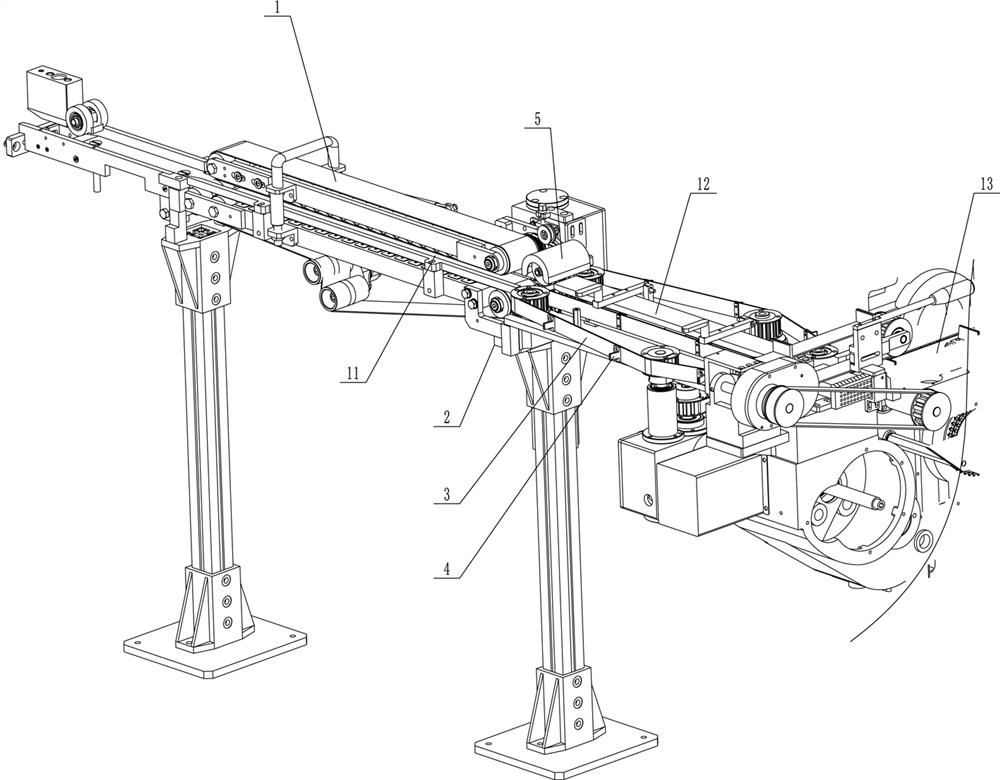 Flexible turning-around device for small cigarette packets