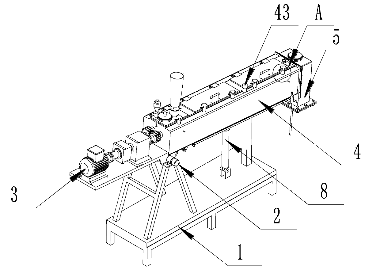 Low-temperature double-roller mirror image spiral extraction equipment and method