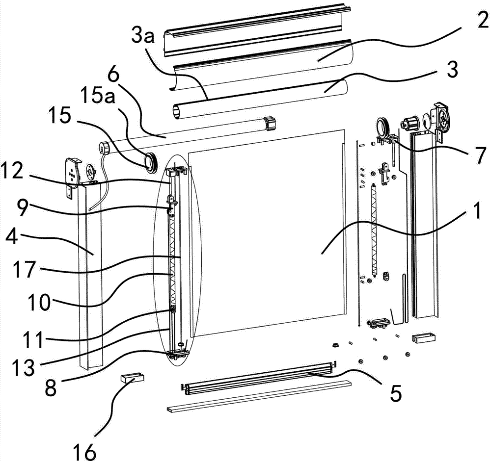 Wind-resistant roller shutter traction mechanism