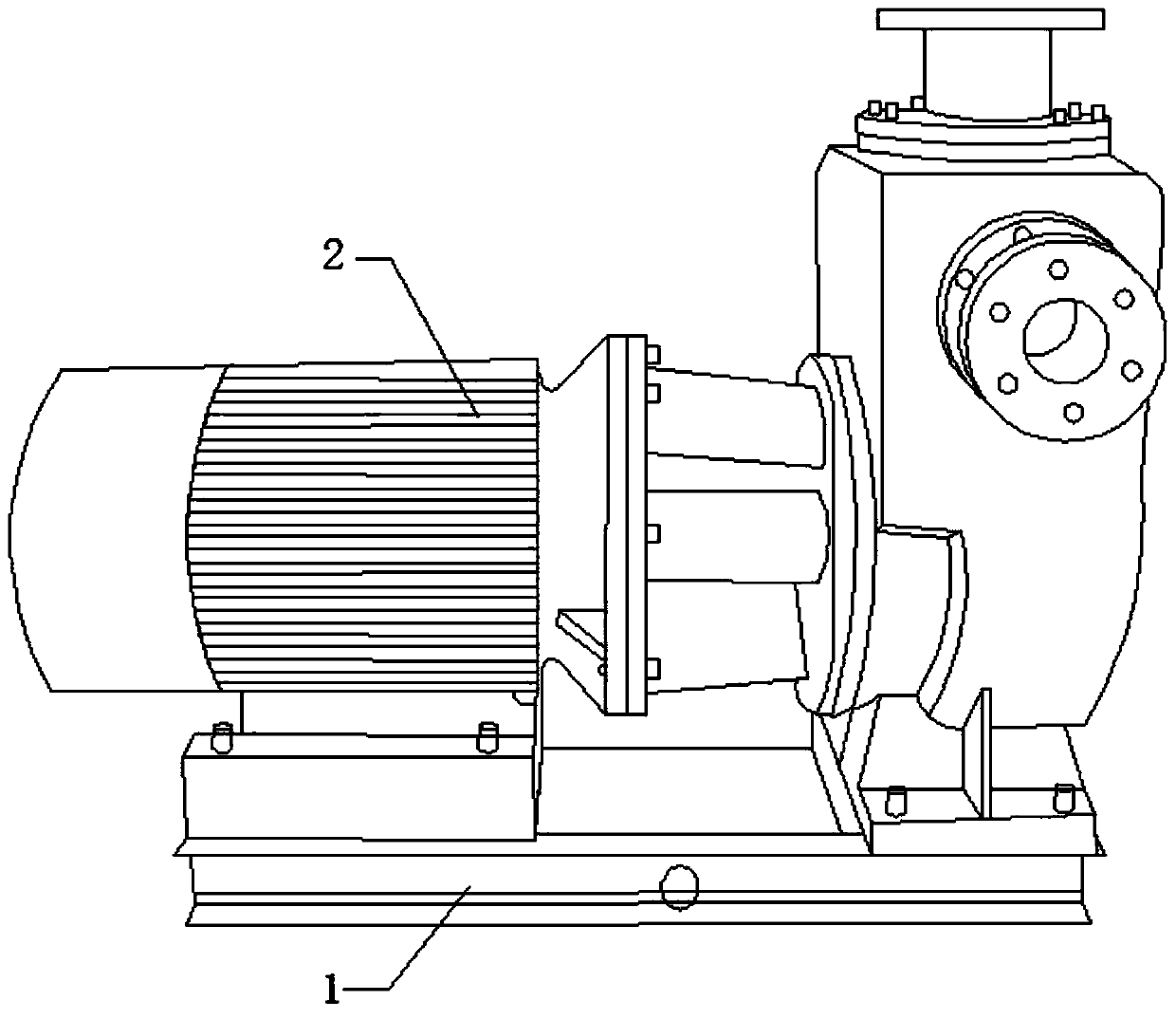 Protective type water pump support for water supply and drainage equipment