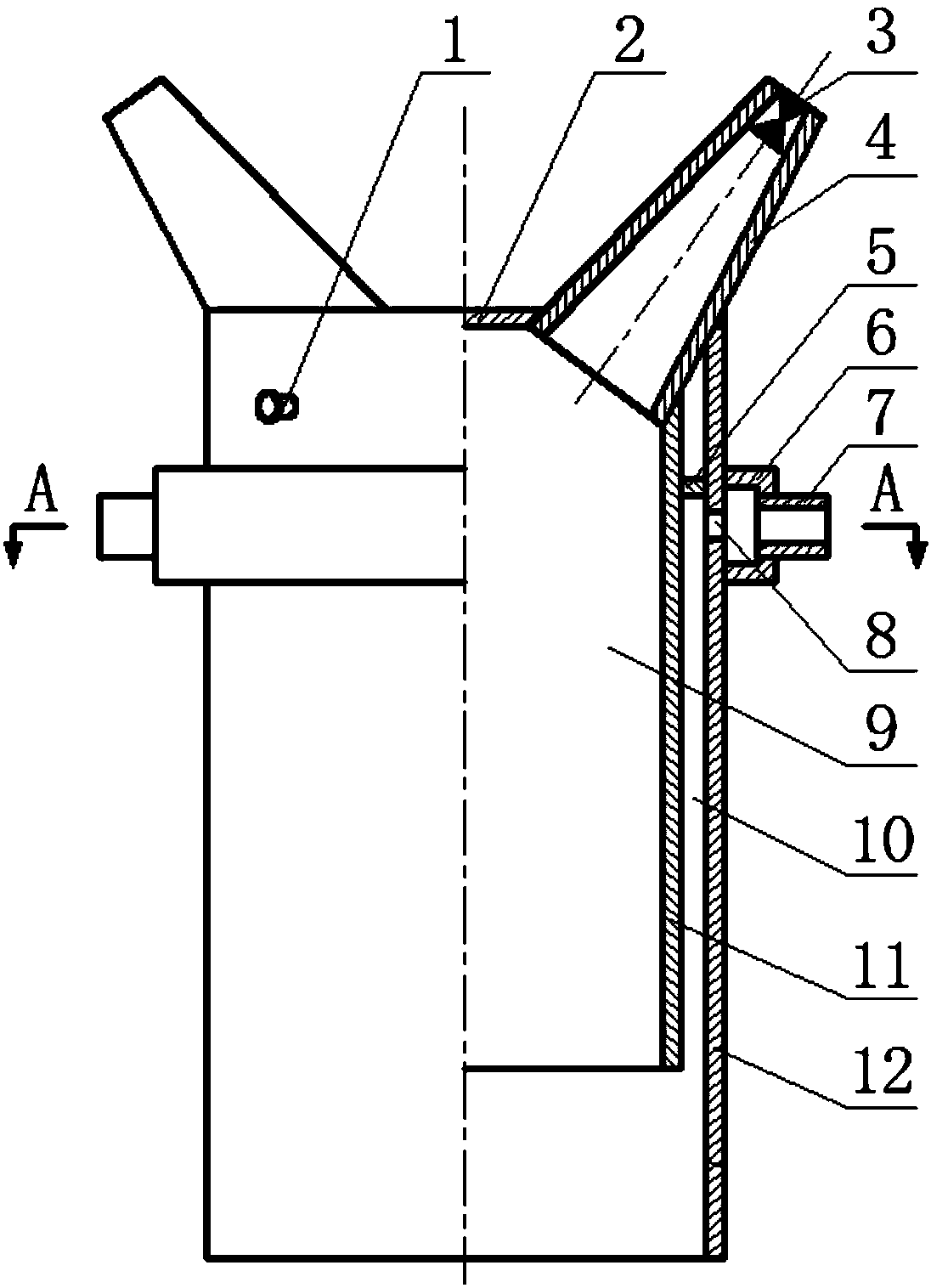 Air-flow ultrasonic sound source device for molten iron pretreatment