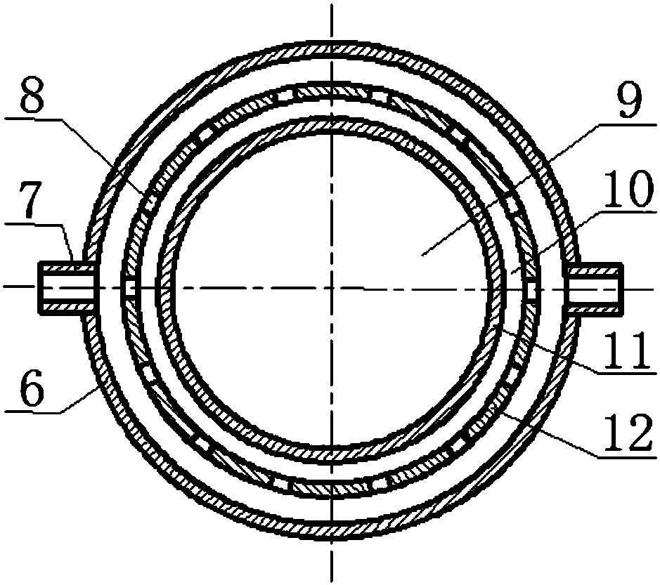 Air-flow ultrasonic sound source device for molten iron pretreatment