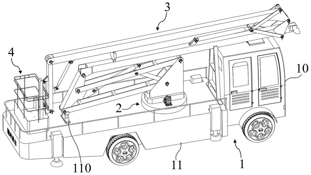 Multi-connecting-rod vehicle-mounted lifting platform