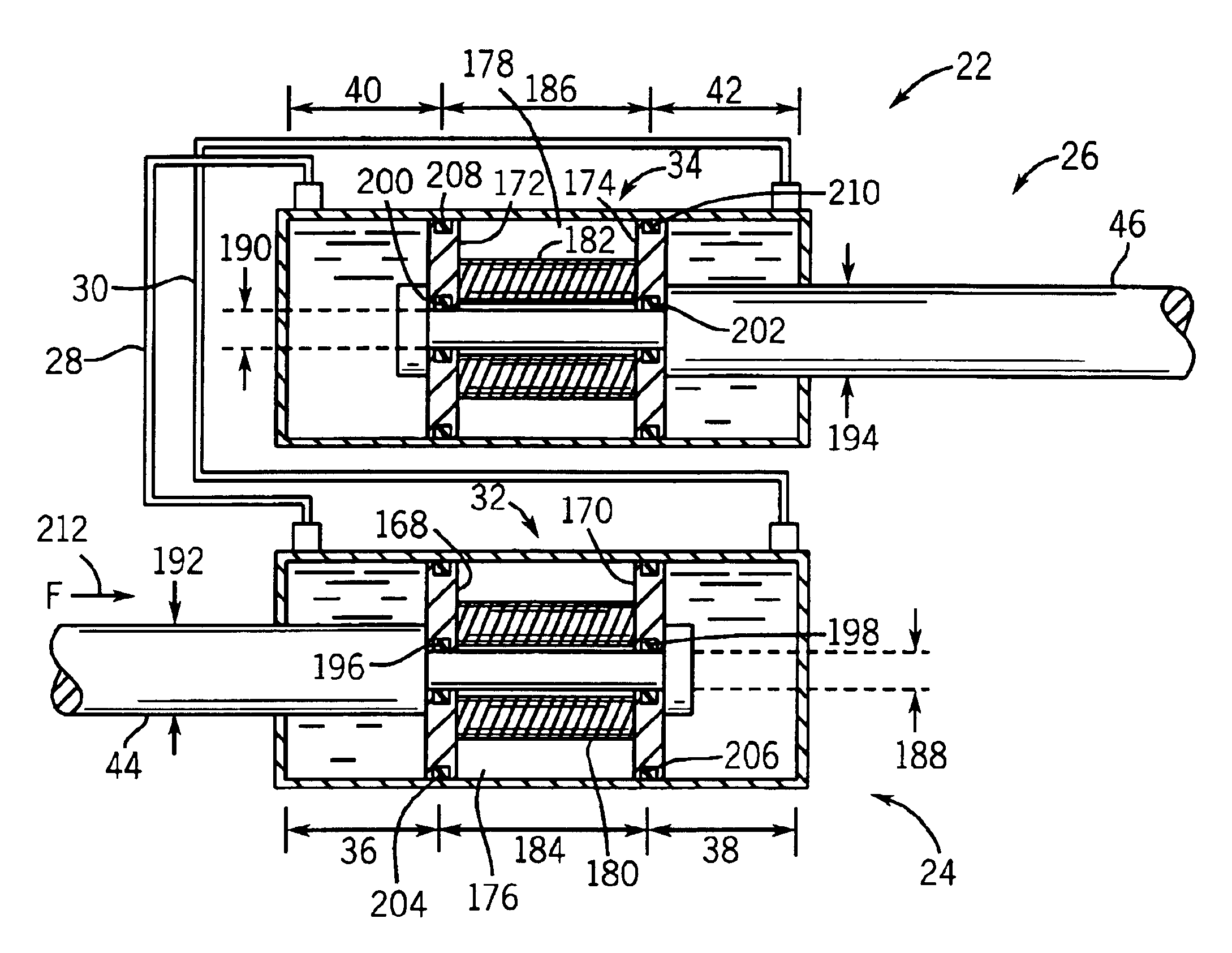 Hydraulically compensated stabilizer system