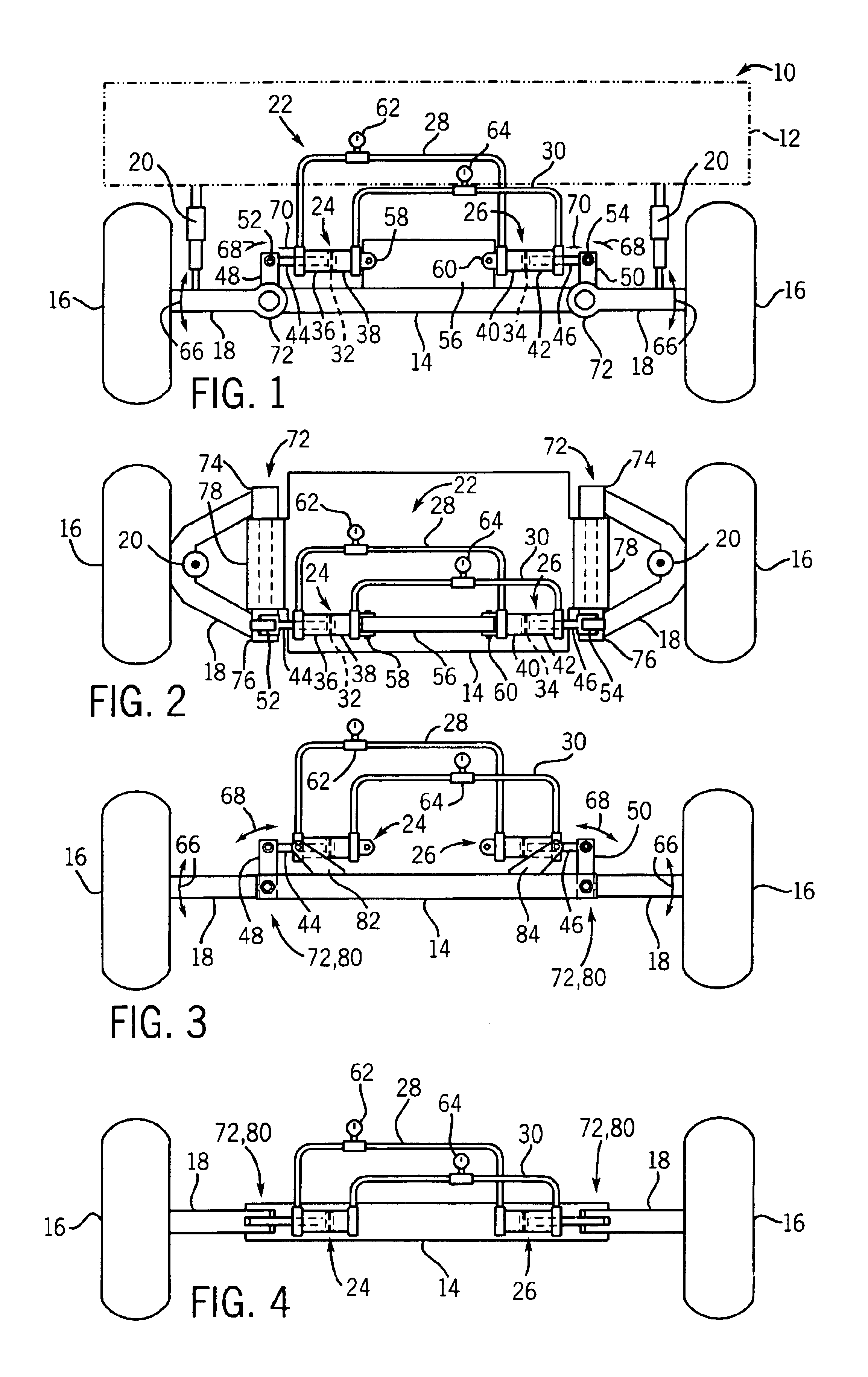 Hydraulically compensated stabilizer system