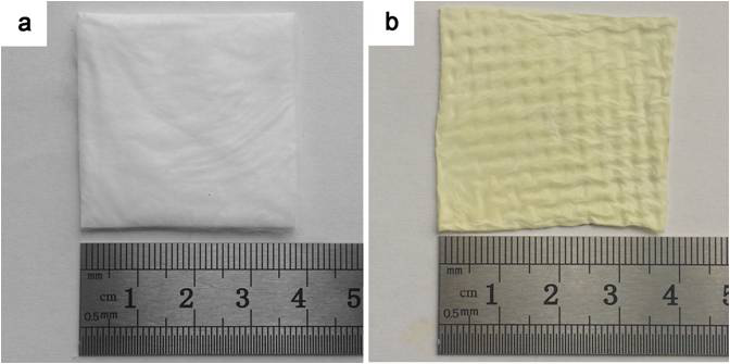 A cross-linking modification method to maintain the original shape of linear polystyrene materials