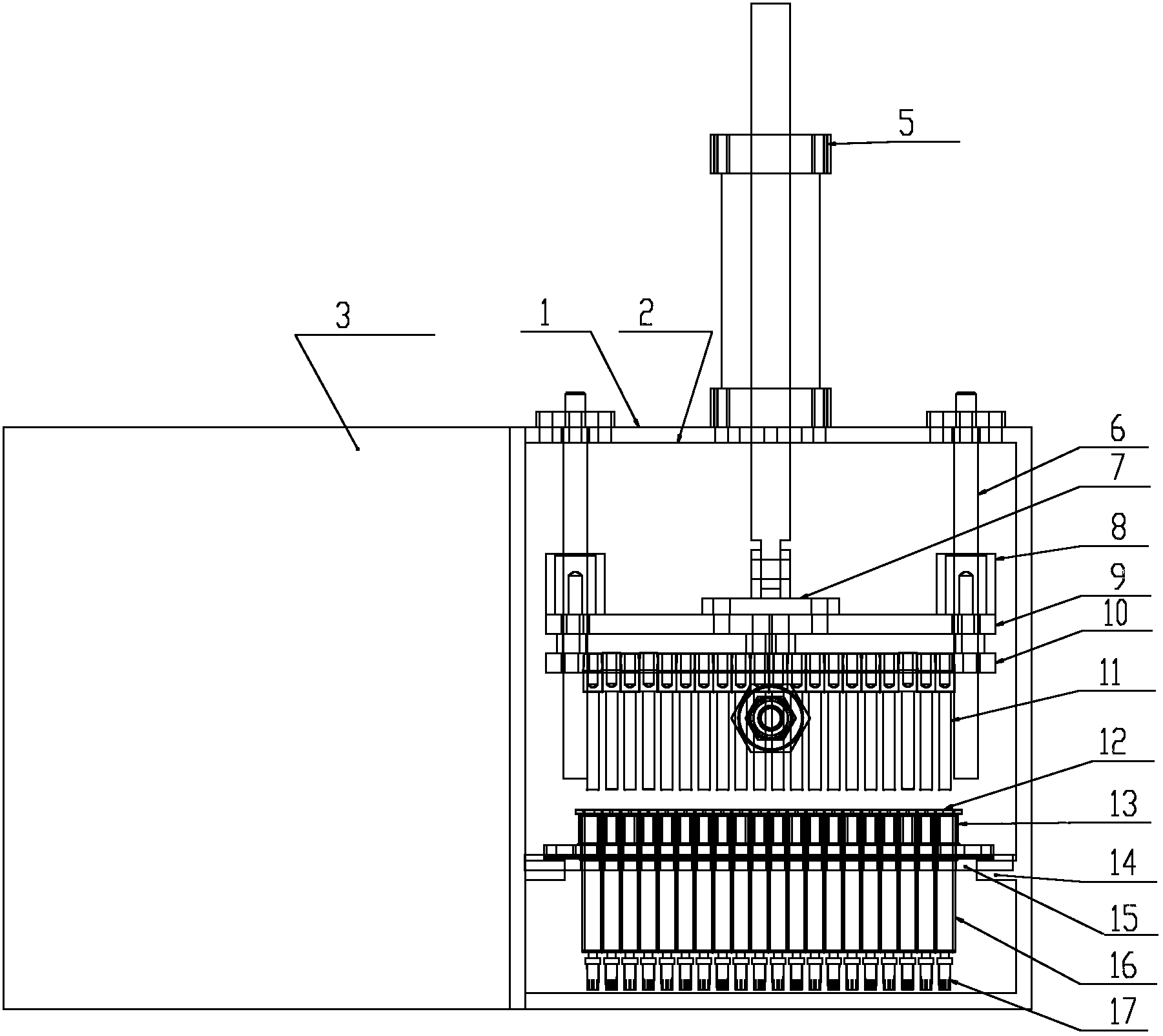 Pre-encapsulating glass syringe vacuum plugging machine