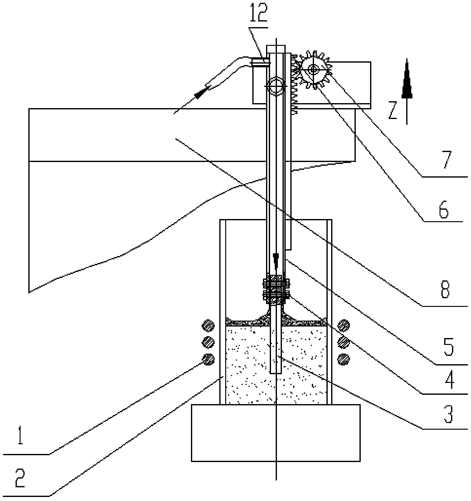 Start melting device and method for preparing high-purity metallic oxide by using cold crucible