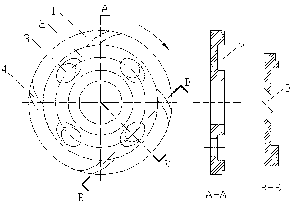 Overlapped turbine type bead separator of medium stirring mill