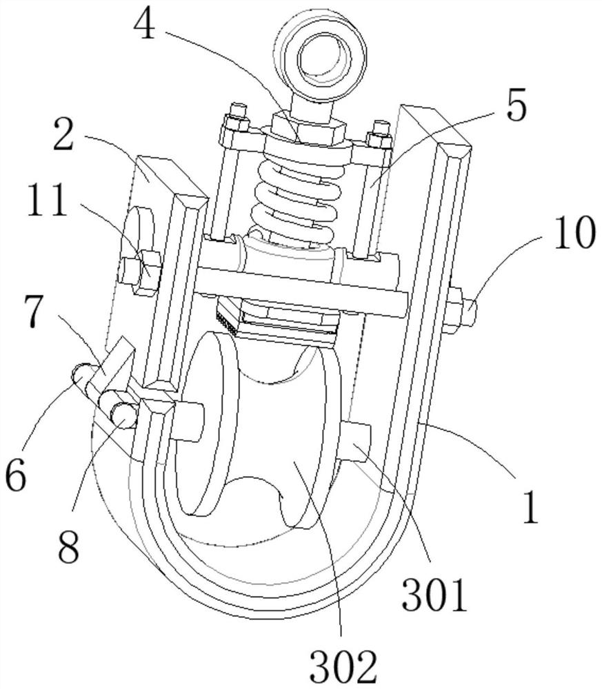 Anti-skid safety auxiliary device for laying coal cutter cable on large-dip-angle fully mechanized coal mining