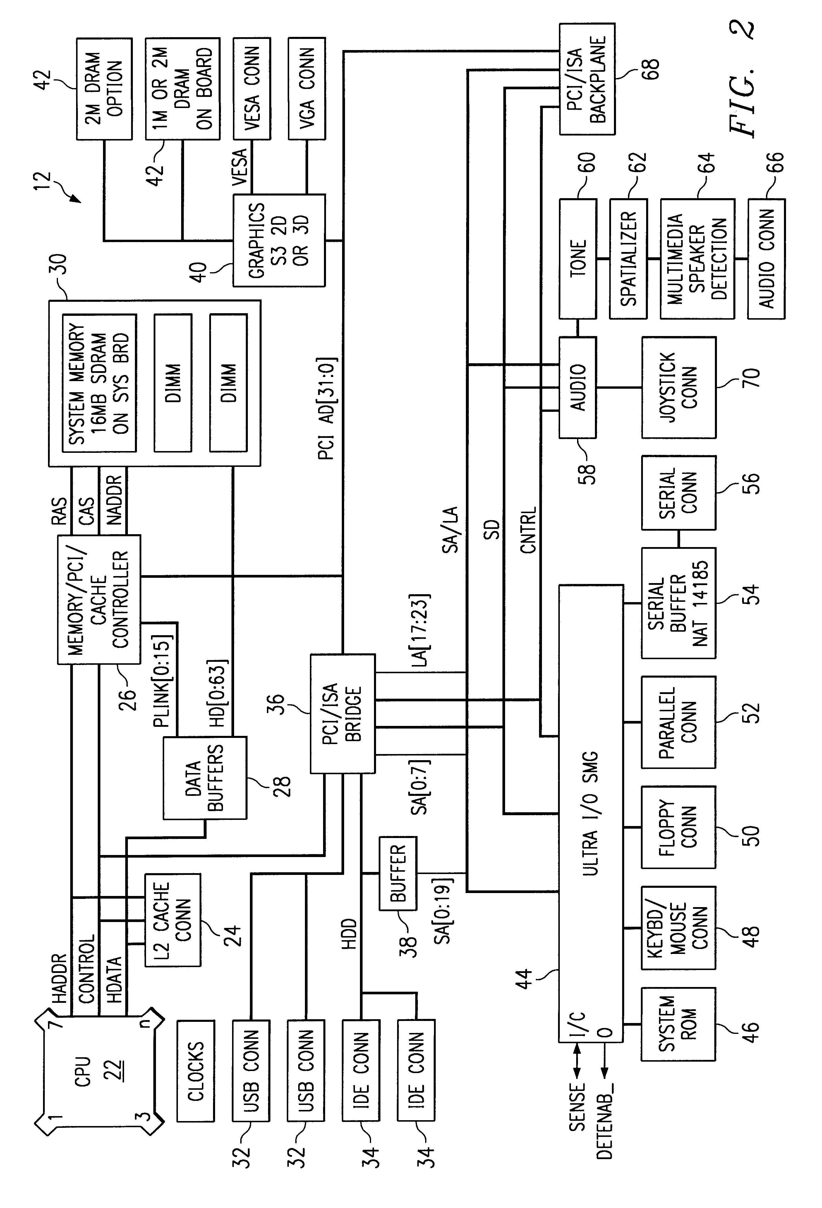 Multimedia speaker detection circuit