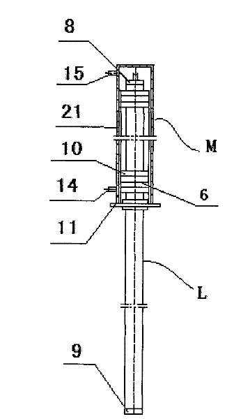 Cooling device of alumina decomposition pond