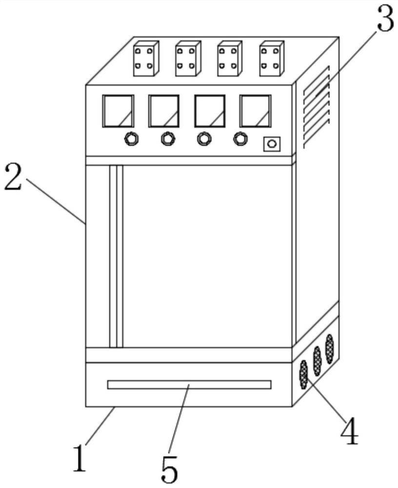 Switch cabinet with intelligent temperature control function and temperature control method thereof
