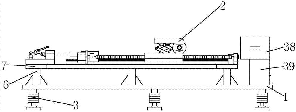 Polishing device for processing board surfaces