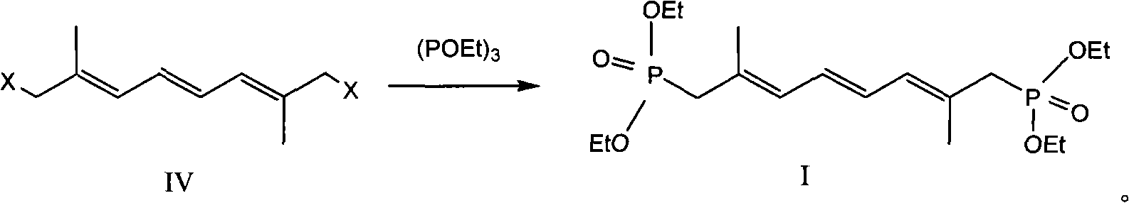 Preparation method of 2,7-dimethyl-2,4,6-octa-triene-1,8-diethylester biphosphonate