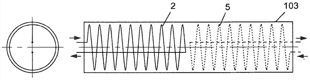 Heated or cooled deflection drum for pouring equipment