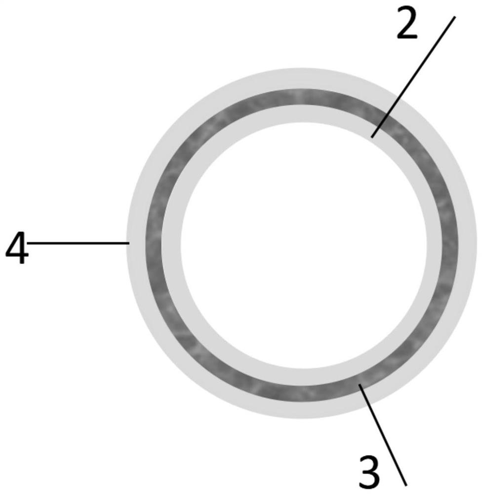 Double-layer straight tube heat exchange tube for liquid metal cooling reactor