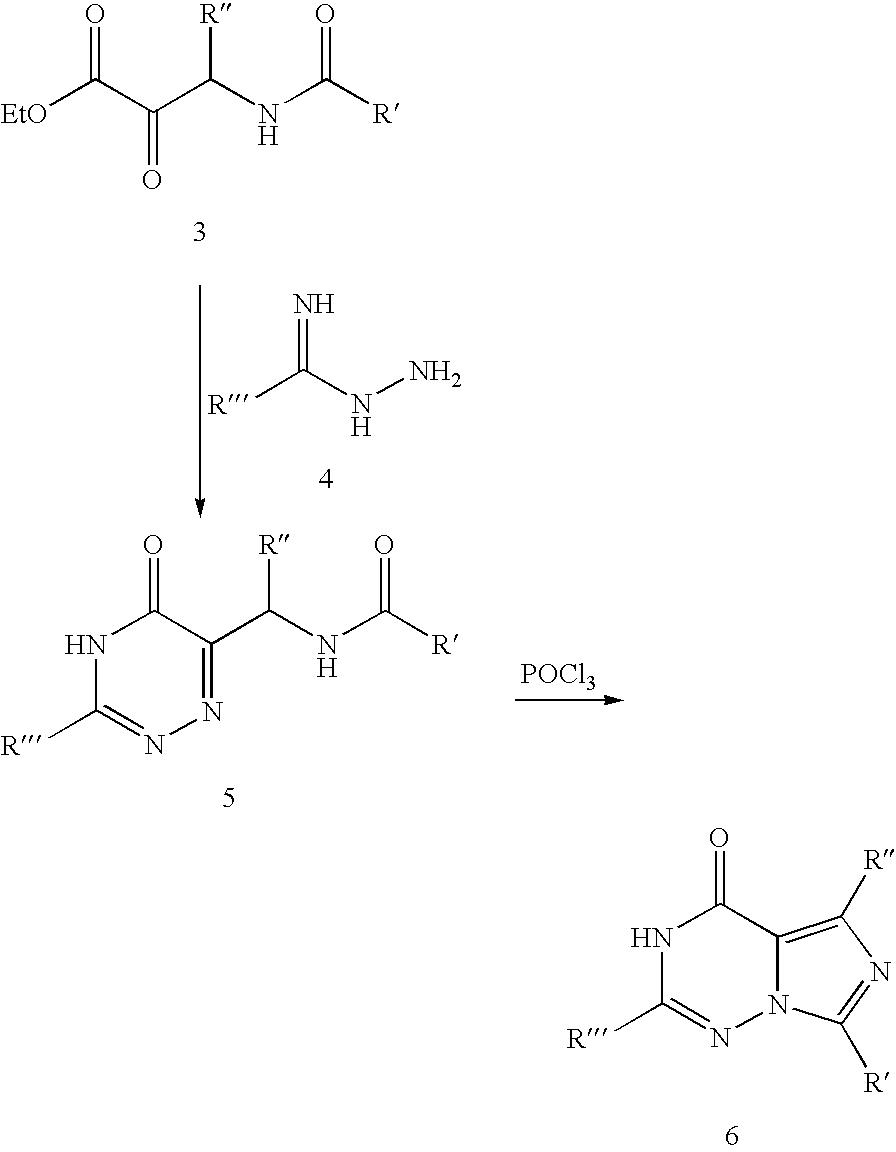 Methods for synthesizing imidazotriazinones
