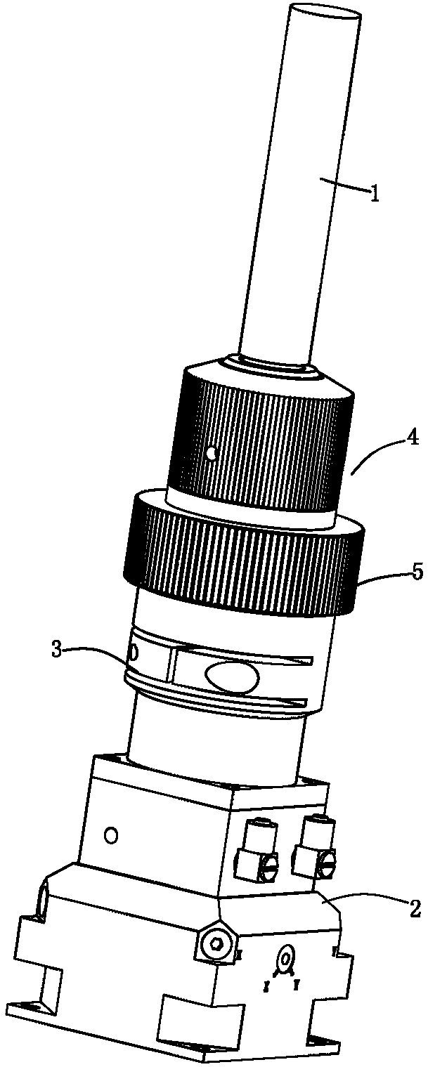 An optical fiber head assembly with an adjustable collimation focal length