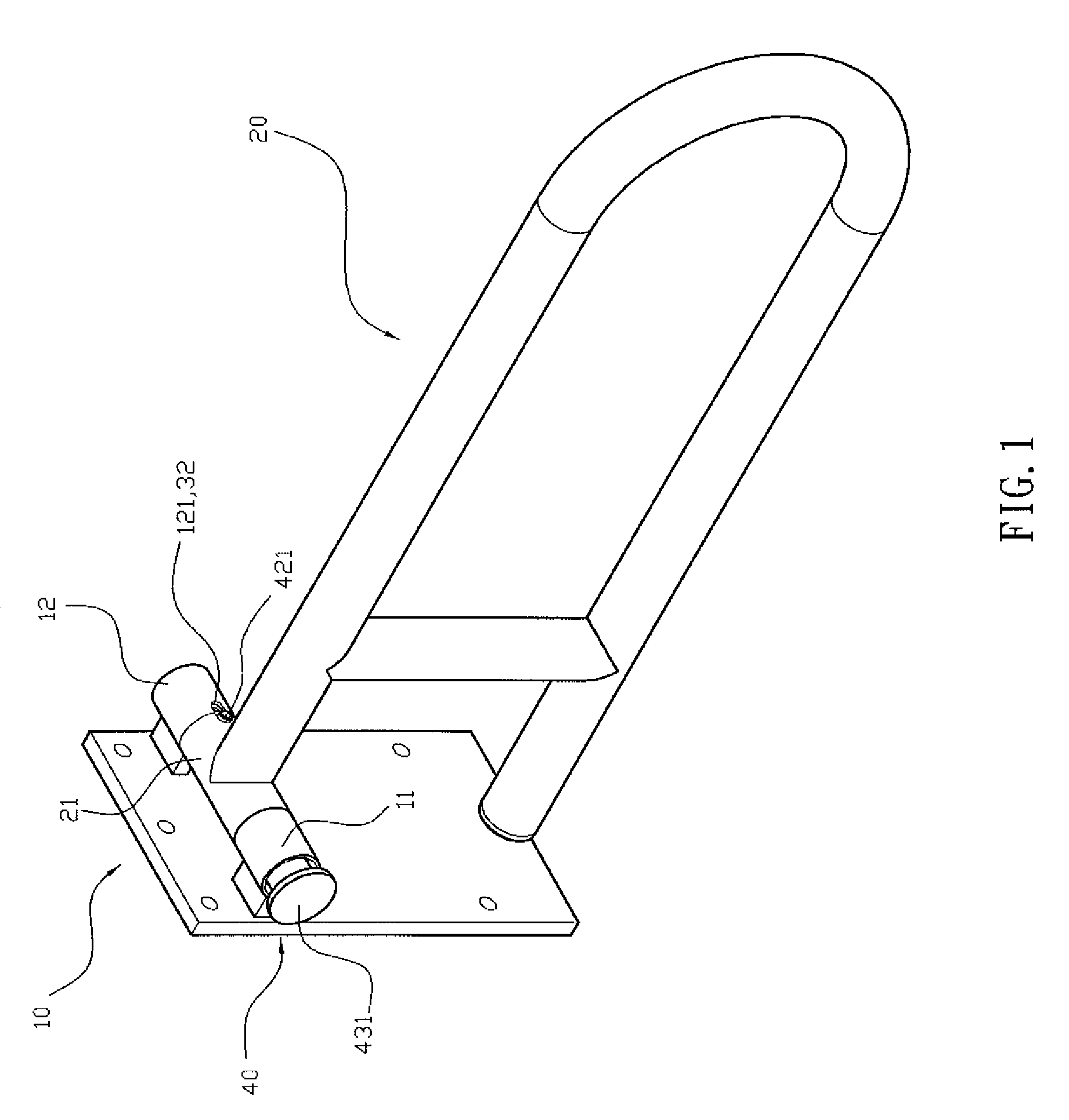 Foldable safety handrail assembly