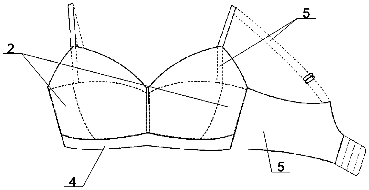 Side position and bottom edge enhanced large cup structure and novel bra