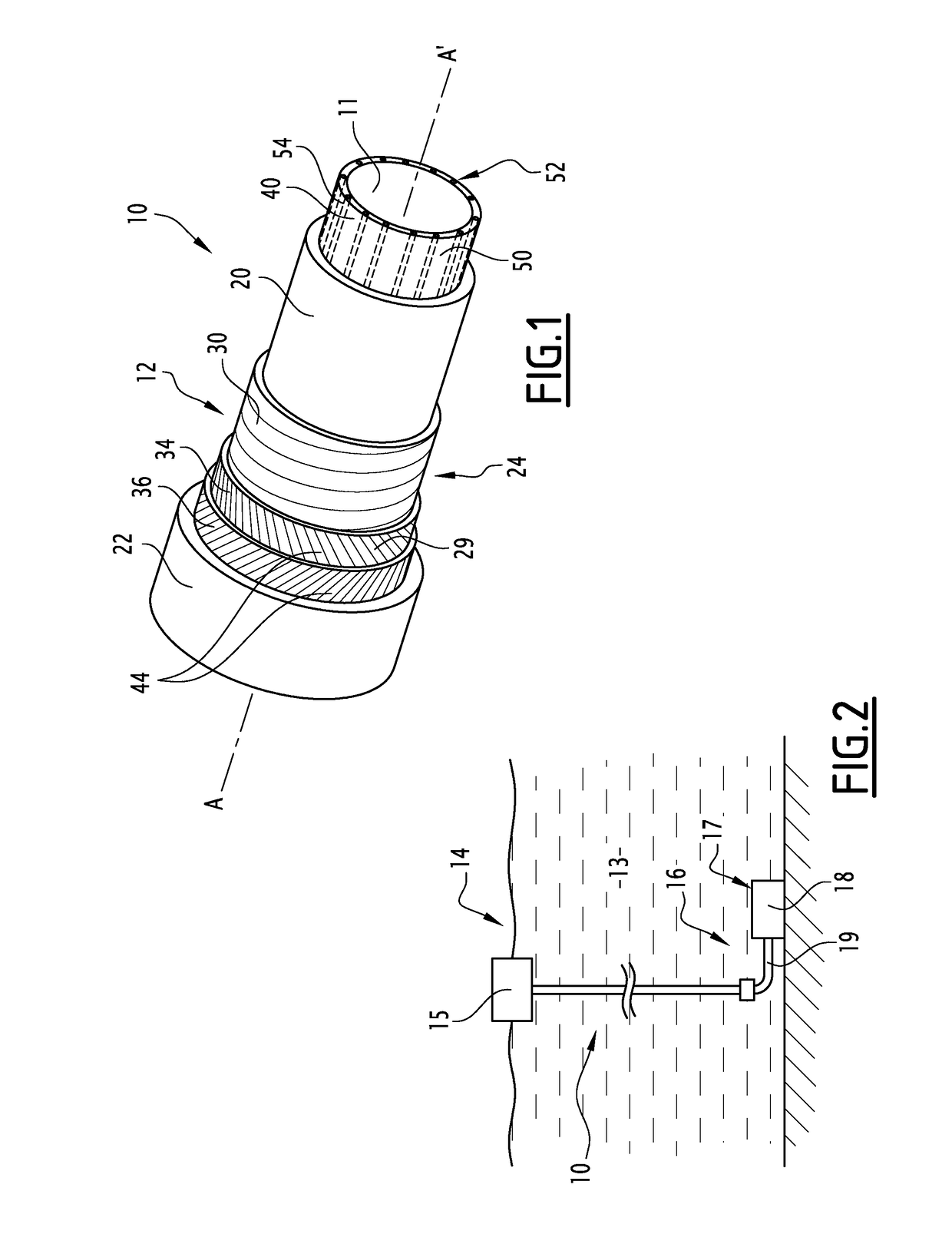Unbonded flexible pipe for transporting an abrasive material, associated method and associated use