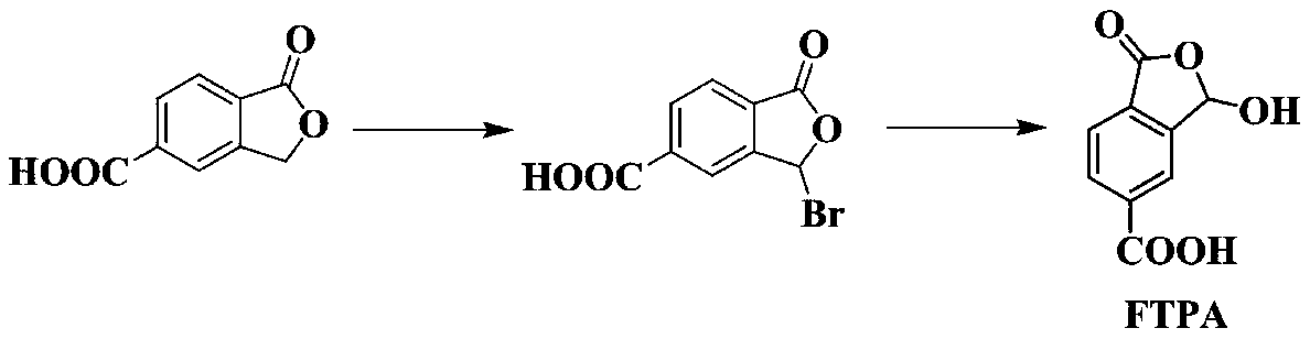Method for synthesizing 1-oxo-1,3-dihydro-3-hydroxybenzofuran-5-carboxylic acid