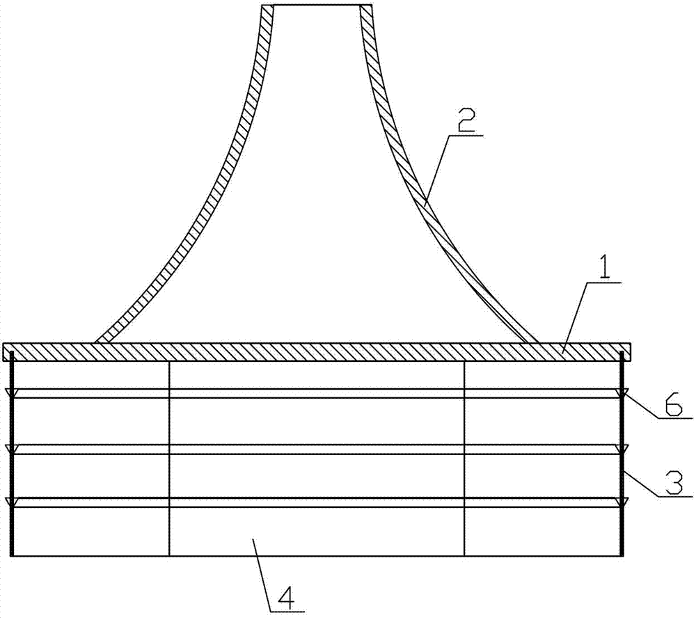 Steel-concrete composite cylindrical foundation structure and construction method thereof