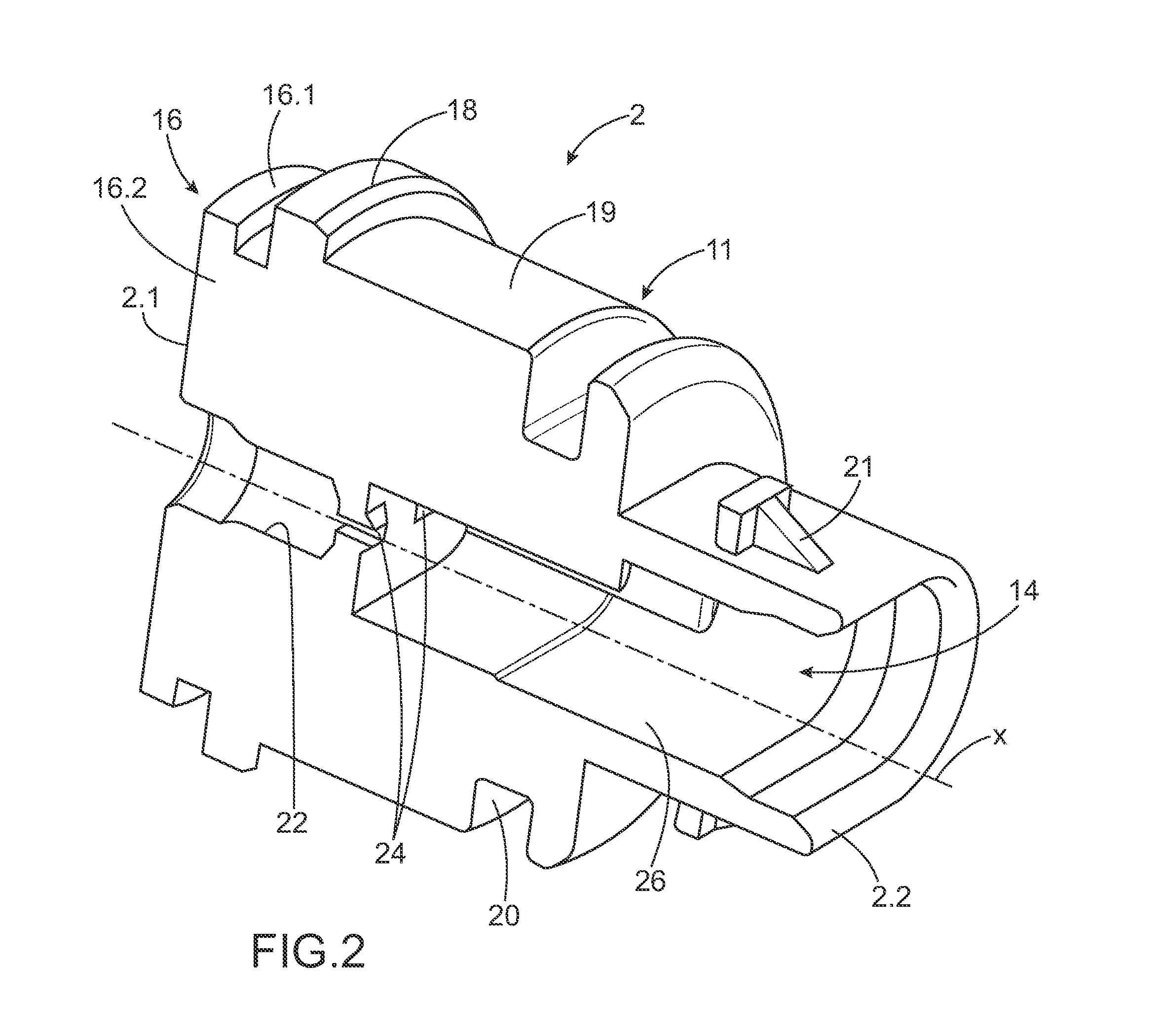 Device for producing a sealed electrical connection through a wall