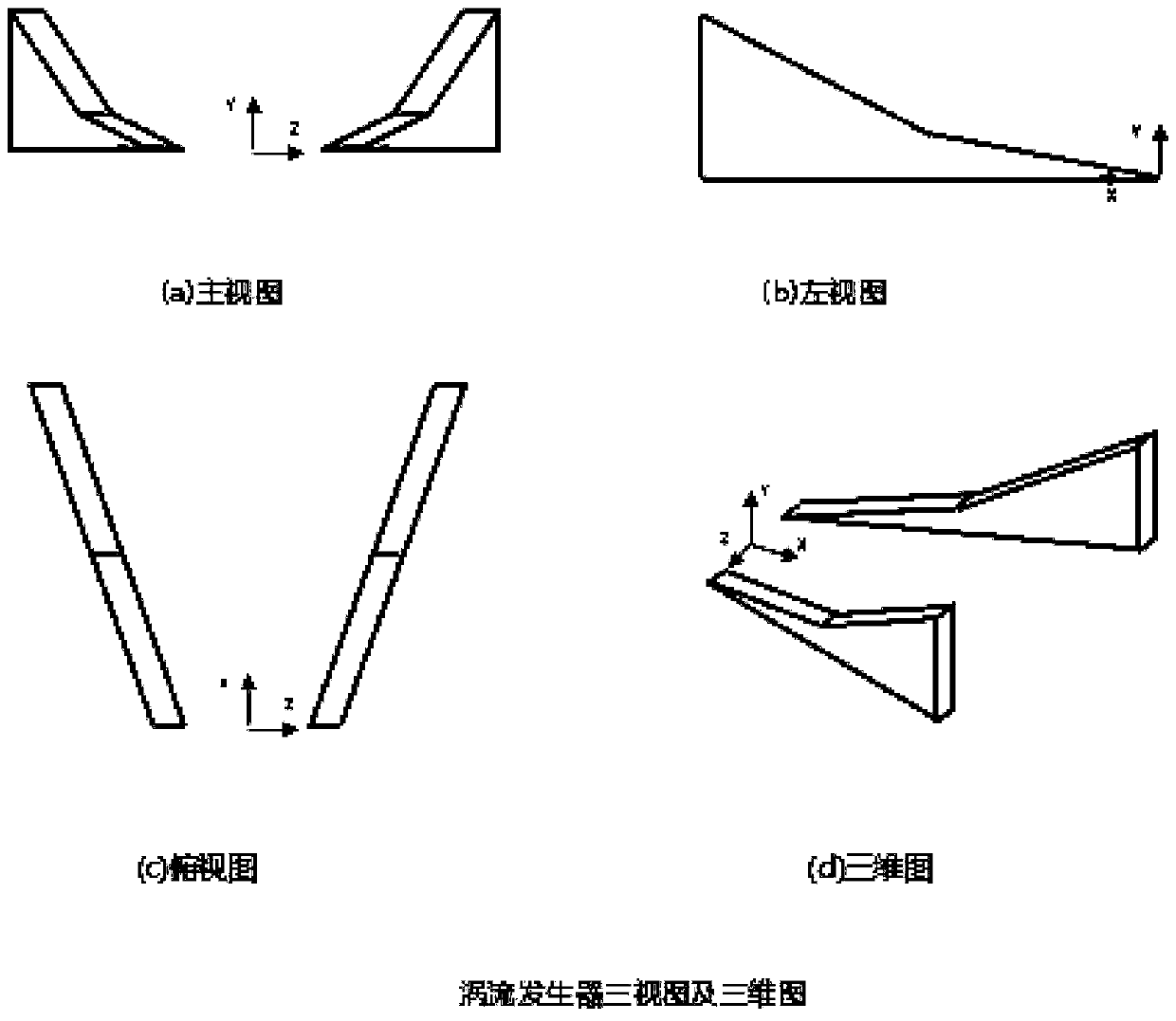 Vortex generator for reducing resistance of fuselage and delaying airflow separation