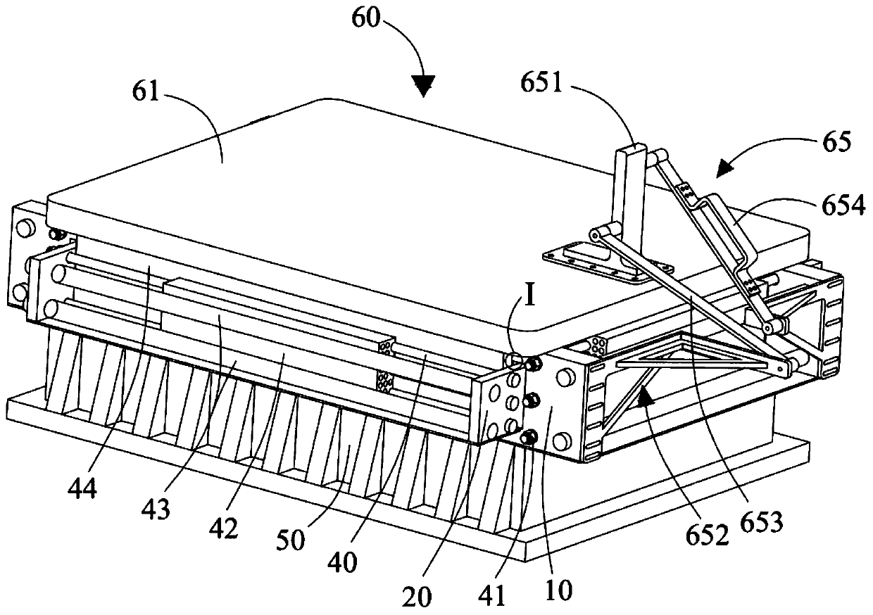 Rock sample block stress field simulation device