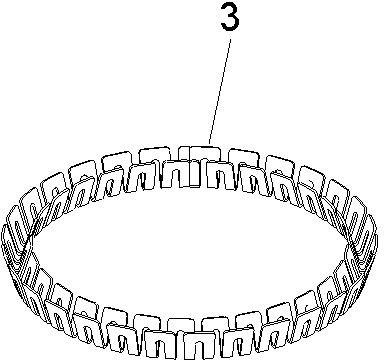 Integrated side pressure V-shaped spring and sealing ring with same
