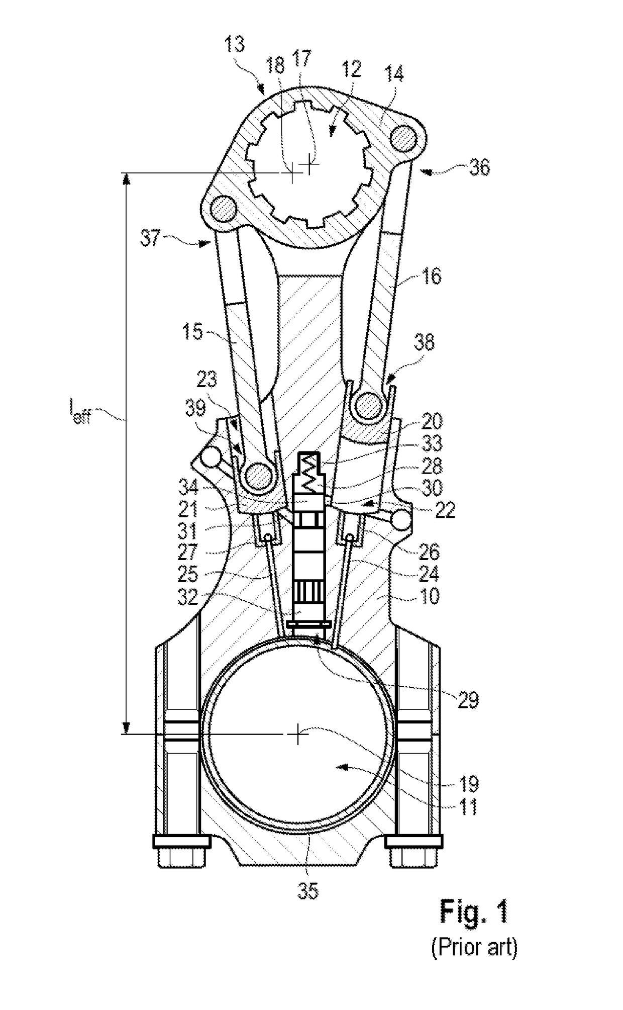 Connecting rod and internal combustion engine