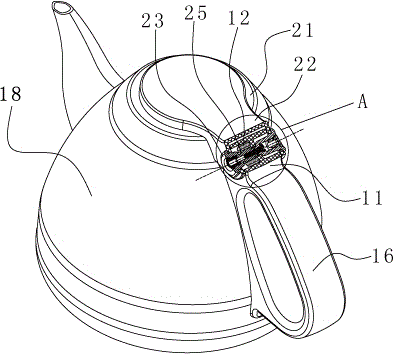 Electric kettle and flip connecting device thereof