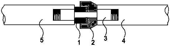 A kind of protective device and experimental method for reflective Hopkinson tie rod sample