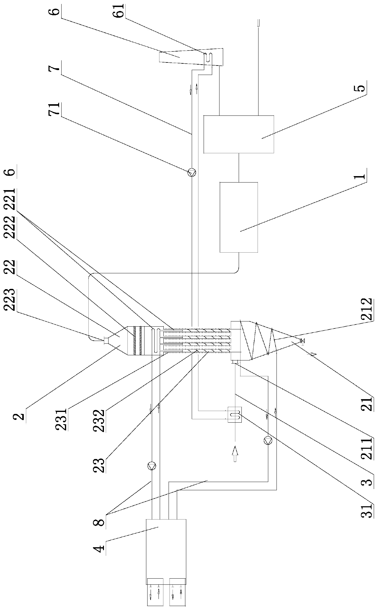 Converter primary dust removal system colored smoke plume eliminating device