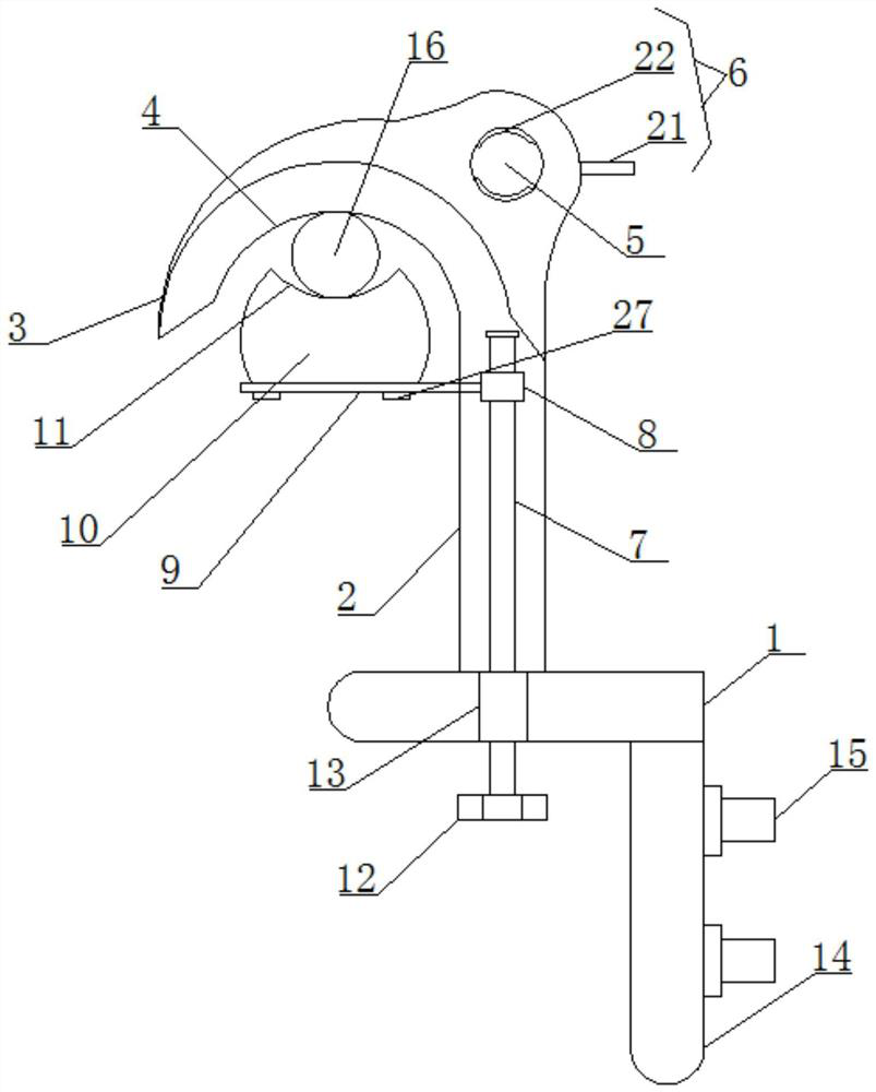 Detachable wire clamp for live-line lead connection operation