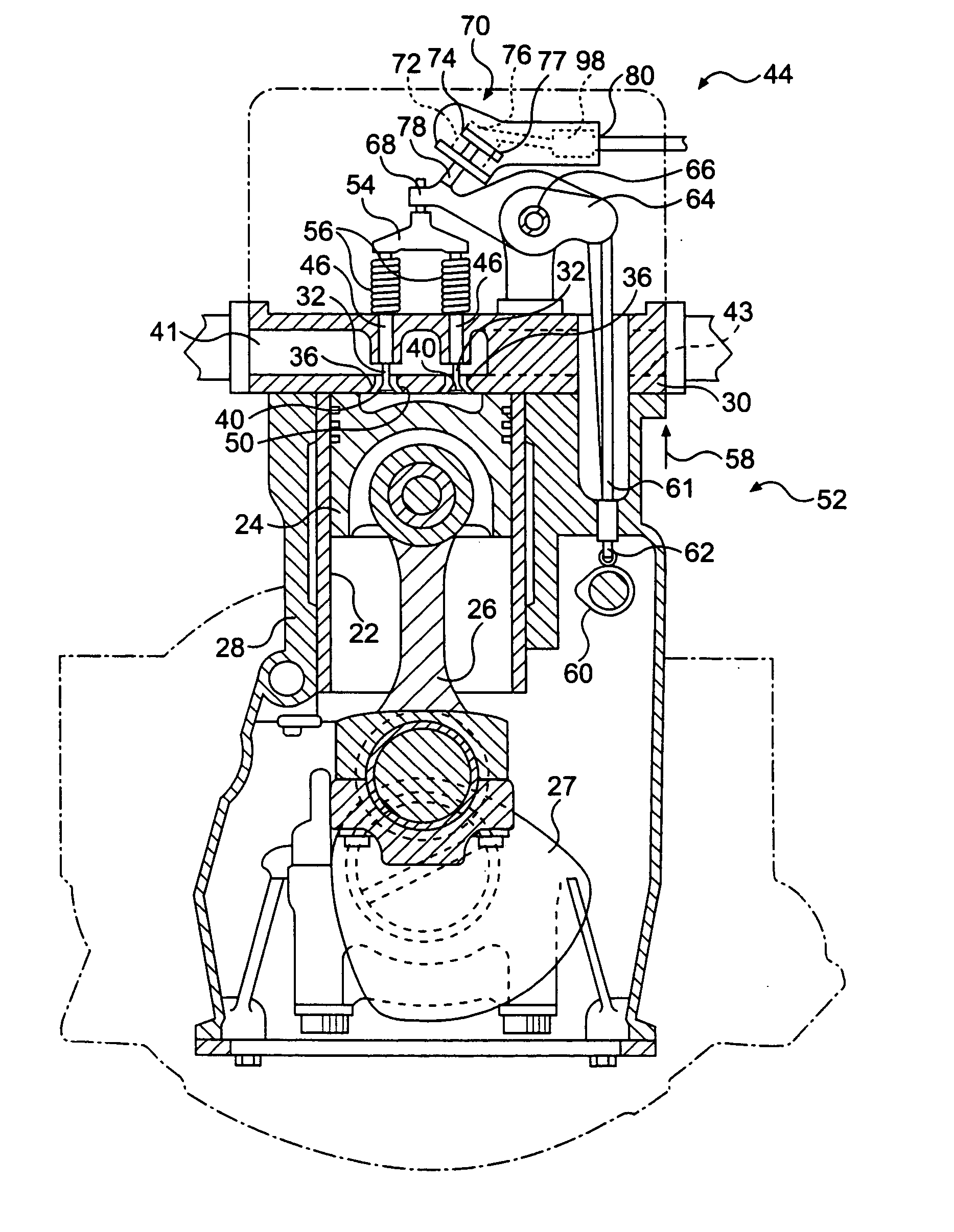 Engine valve actuation system and method