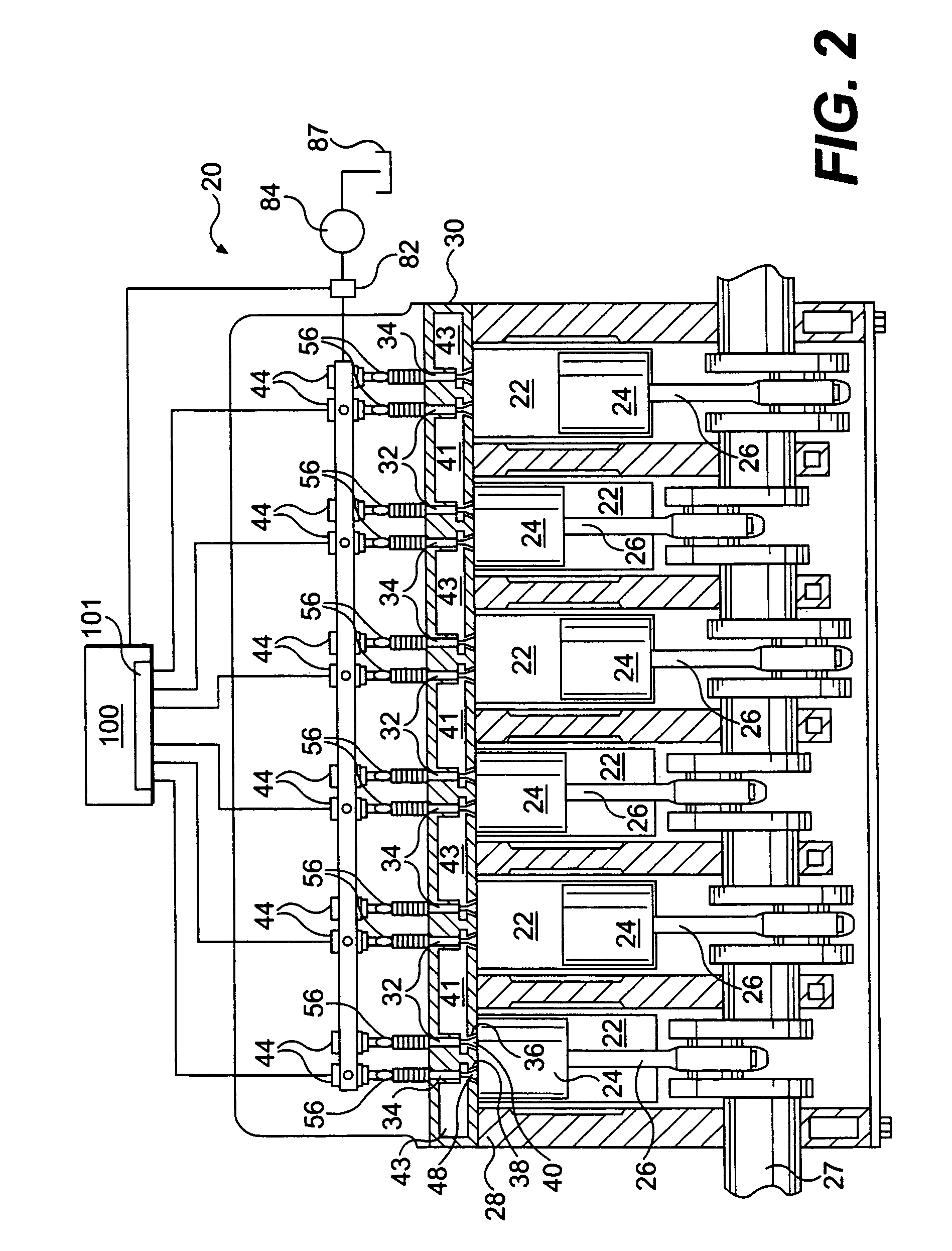 Engine valve actuation system and method