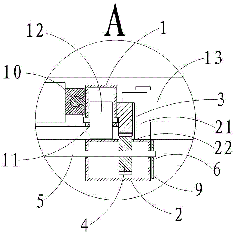 A mechanical garage horizontal platform connecting mechanism