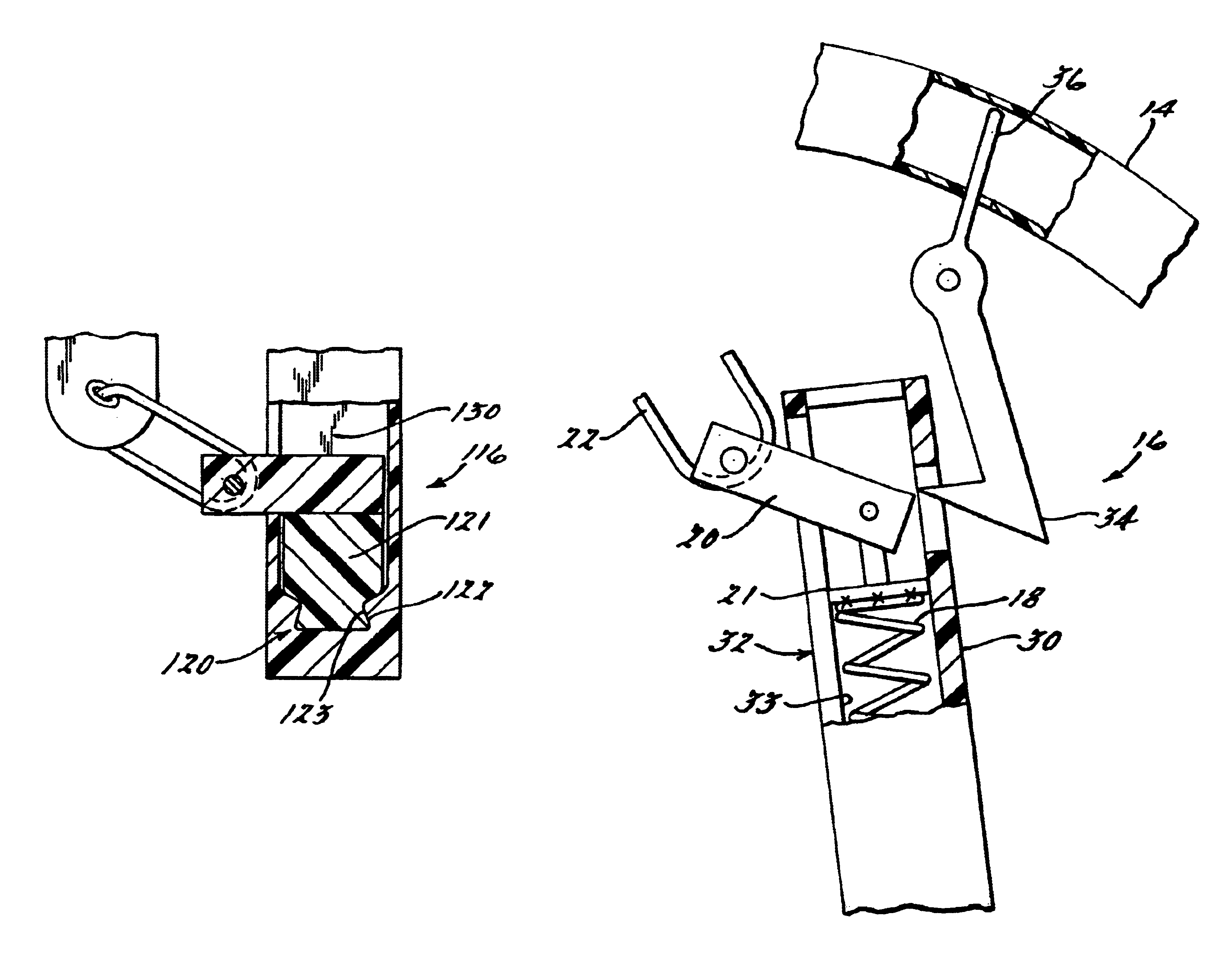 Cushion mount with slide device