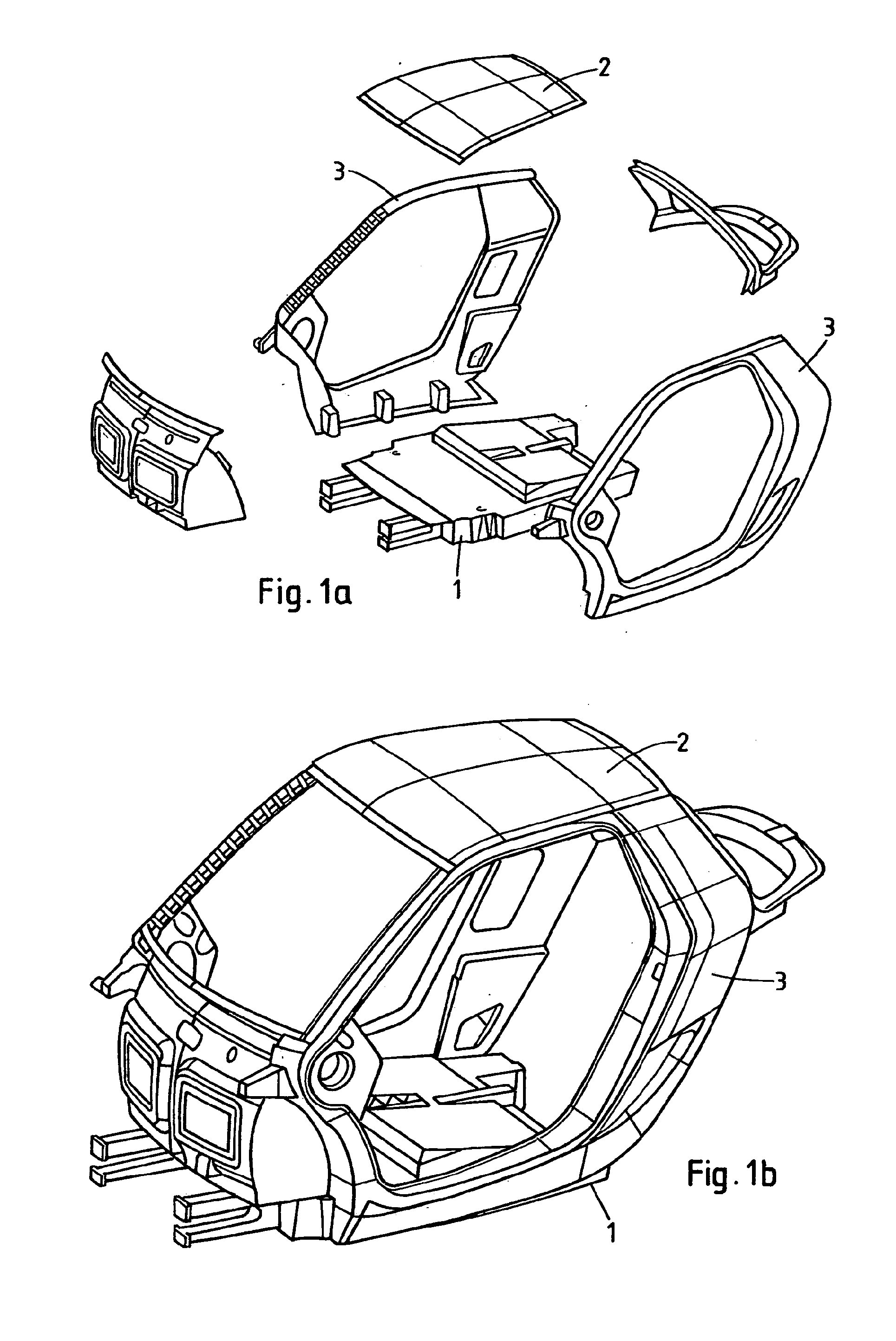 Motor vehicle body for light weight construction