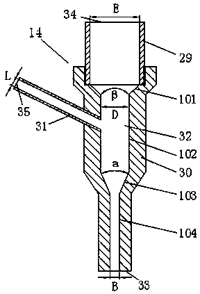 Device and method for plastic formation of micro parts through manual submerging type cavitation jetting