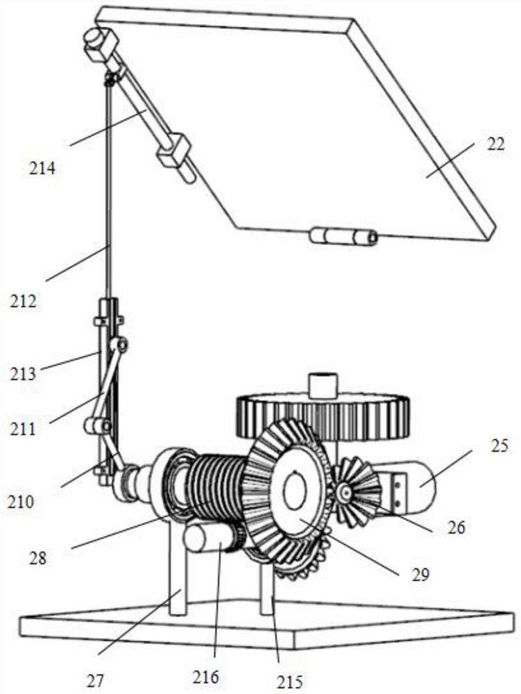 Tail end device for picking round fruits and vegetables through mechanical arm