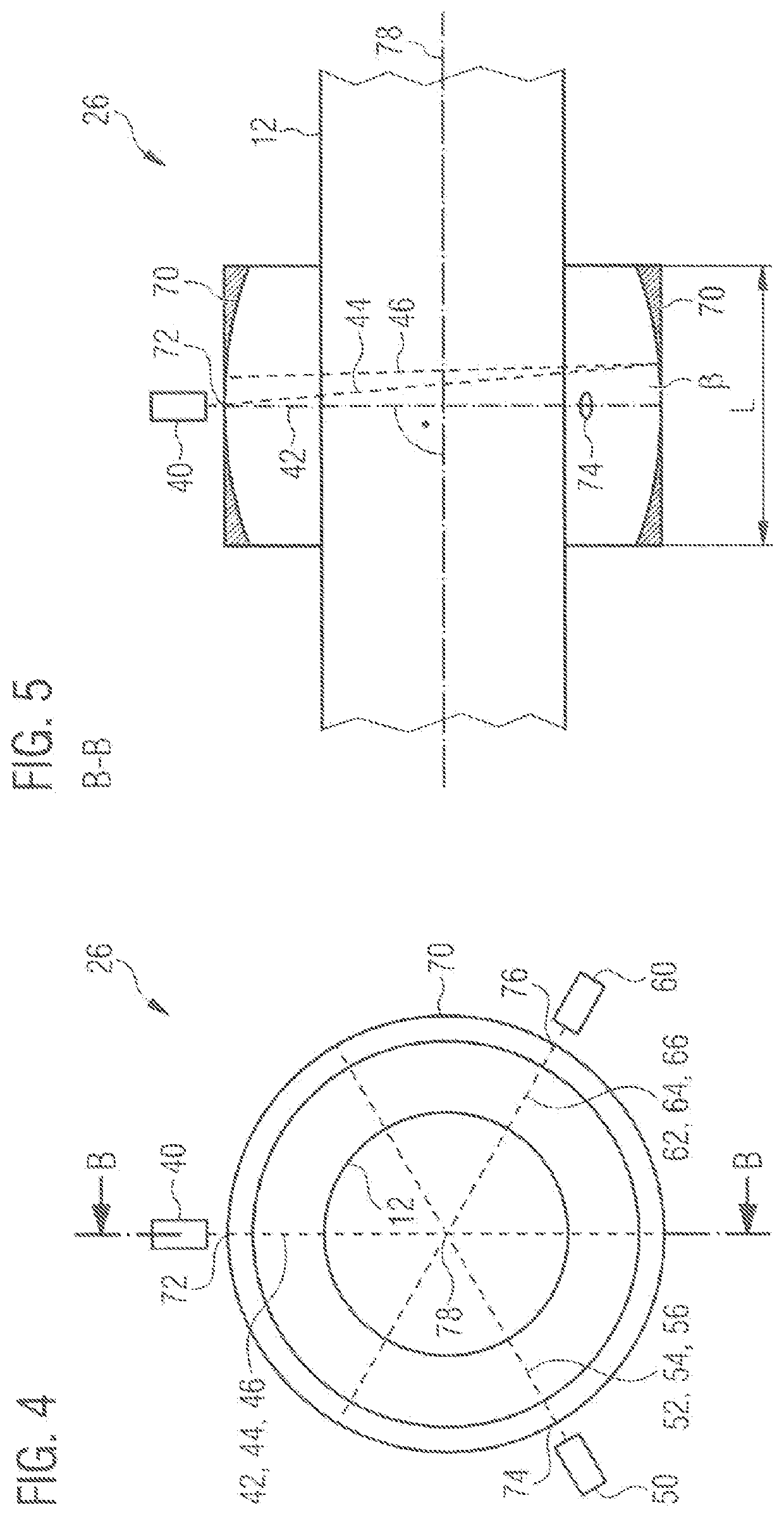 Apparatus and method for improving at least one physical property of an extruded plastic material