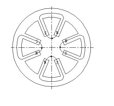 Homopolar type radial magnetic suspension bearing and manufacturing method thereof
