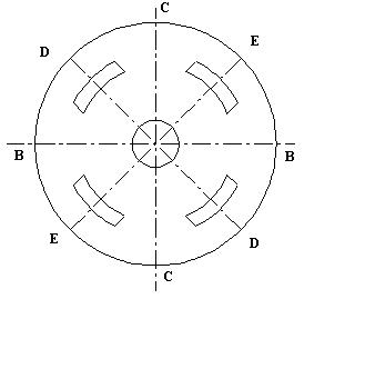 Homopolar type radial magnetic suspension bearing and manufacturing method thereof