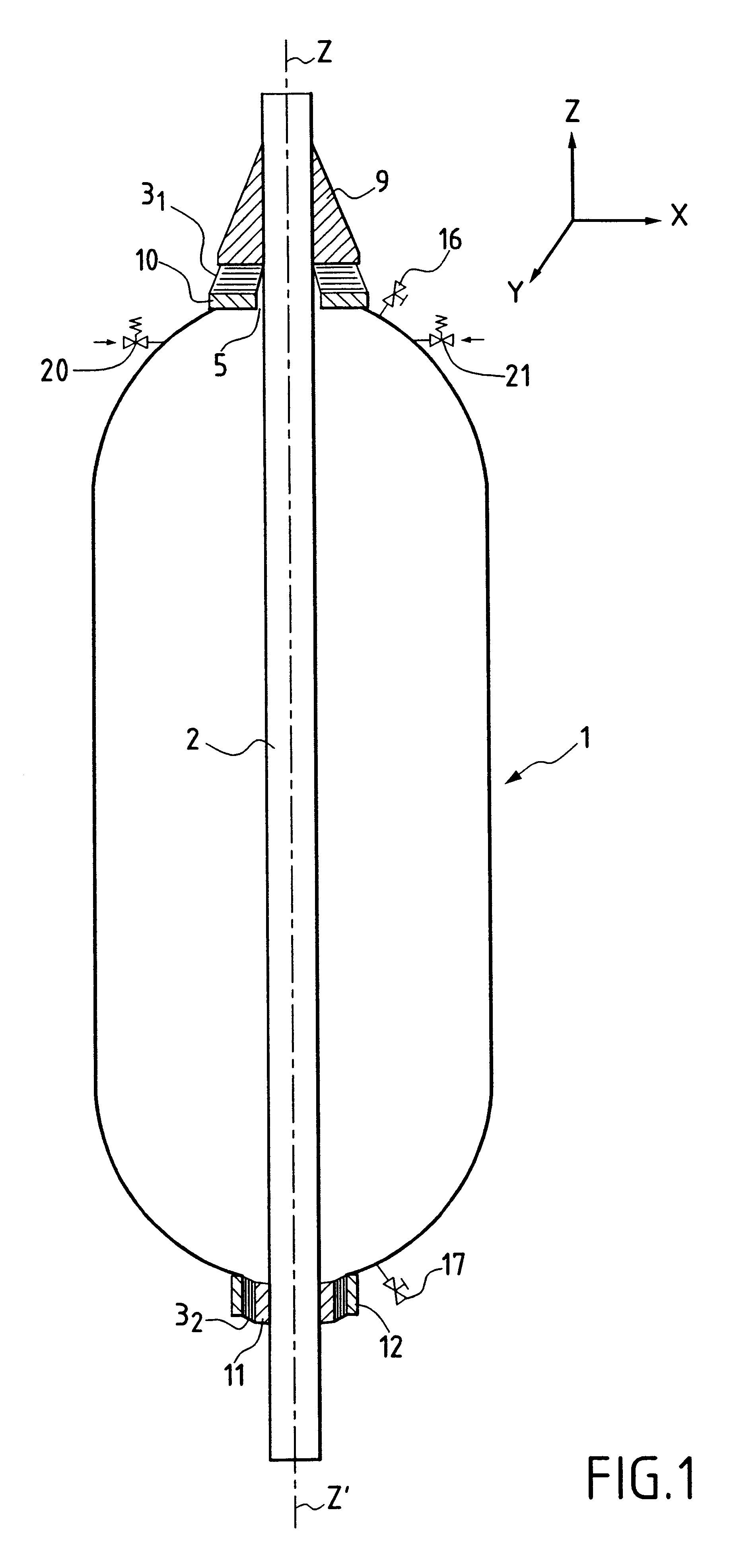 Bottom to surface link system comprising a submarine pipe assembled to at least one float