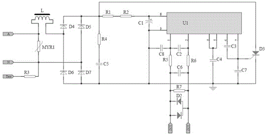 Novel residual current circuit-breaker circuit